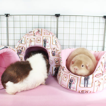 Pink Art Deco Guinea Pig Accessory Bundle