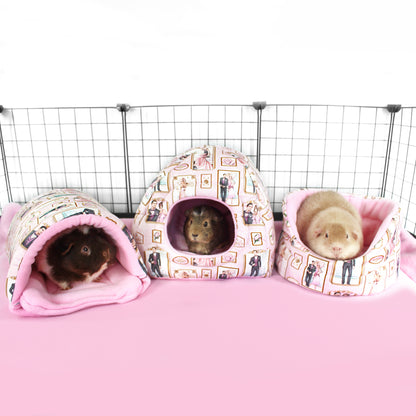 Pink Art Deco Cuddle Cup Bed