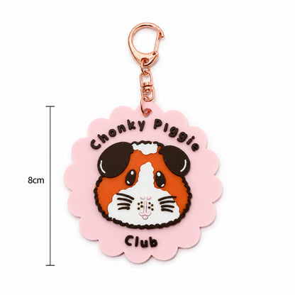 Chonky Piggie Club Guinea Pig Keyring & Bag Charm