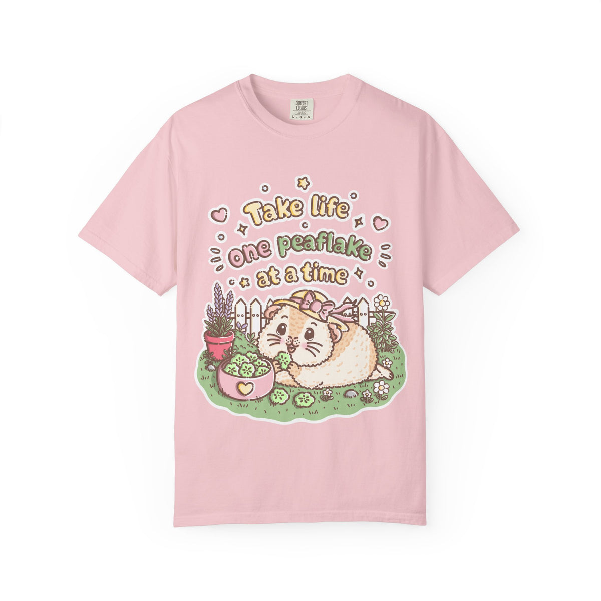 Take Life One Peaflake at a Time Guinea Pig T-Shirt