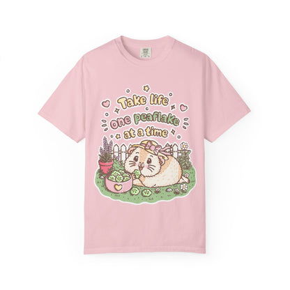 Take Life One Peaflake at a Time Guinea Pig T-Shirt