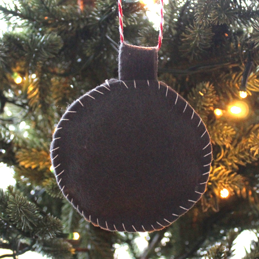 Pumpkin Guinea Pig Felt Decoration