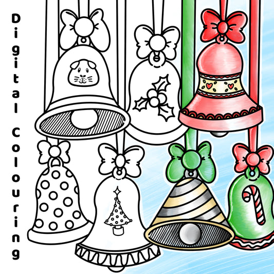 Printable Guinea Pig Advent Colouring Book