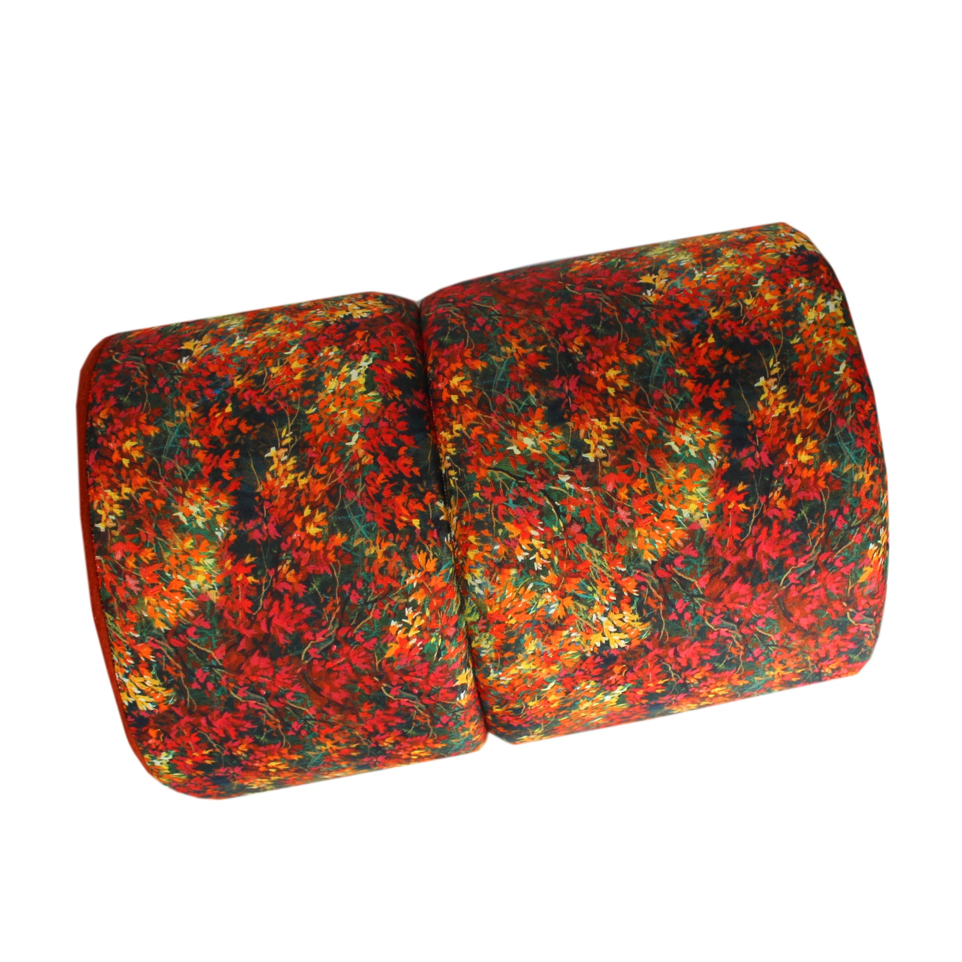 Autumn Leaves Guinea Pig Snuggle Tunnel, top view empty