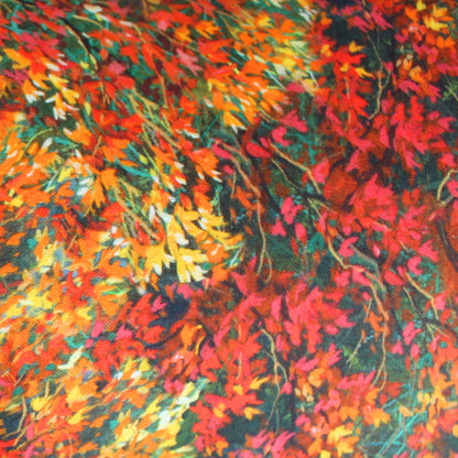 Autumn Leaves Guinea Pig Snuggle Tunnel, close up of the autumn leaves pattern