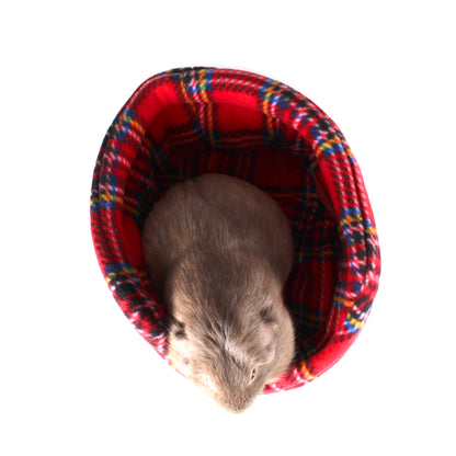 Red Tartan Guinea Pig Accessory Bundle