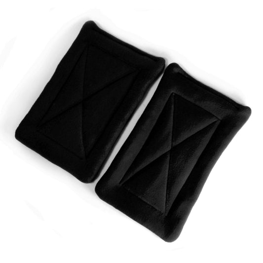 Rectangle Black Pee Pads for Guinea Pig Tunnels, top view showing the pee mats for guinea pigs