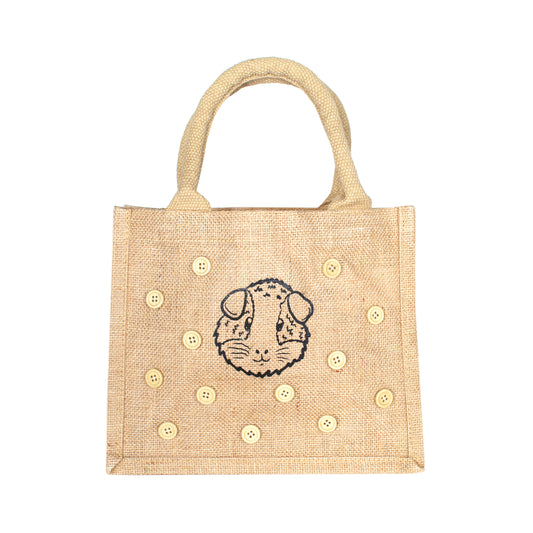 Small Guinea Pig Hessian Bag