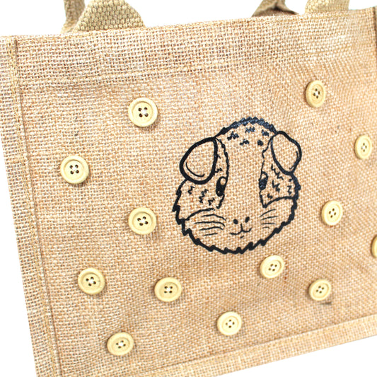 Small Guinea Pig Hessian Bag