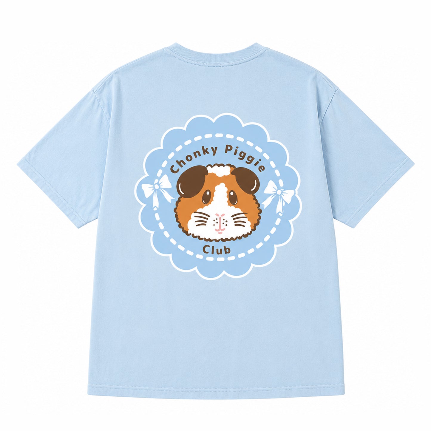 Chonky Piggie Club Guinea Pig T-Shirt - Blue