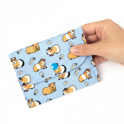 Blue Guinea Pig Pattern Pouch