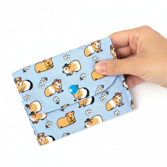 Blue Guinea Pig Pattern Pouch
