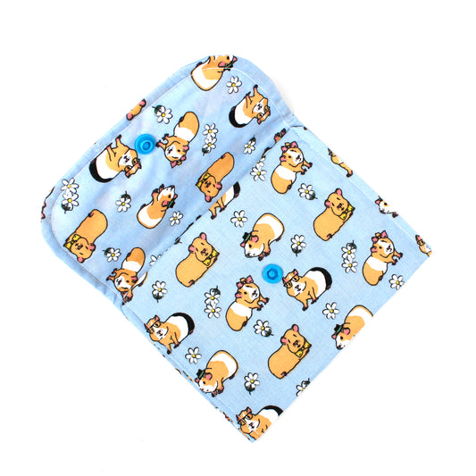Blue Guinea Pig Pattern Pouch