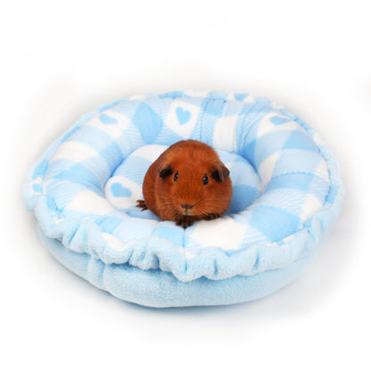 Baby Blue Hearts Doughnut Bed