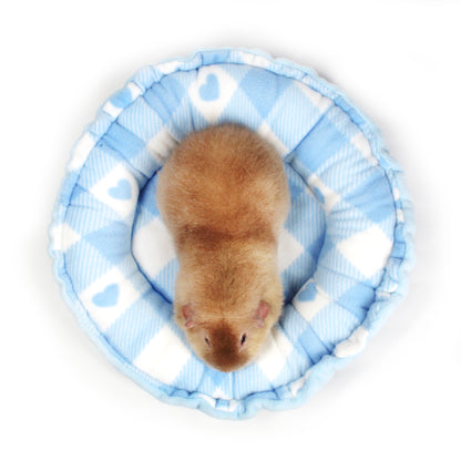Baby Blue Hearts Doughnut Bed