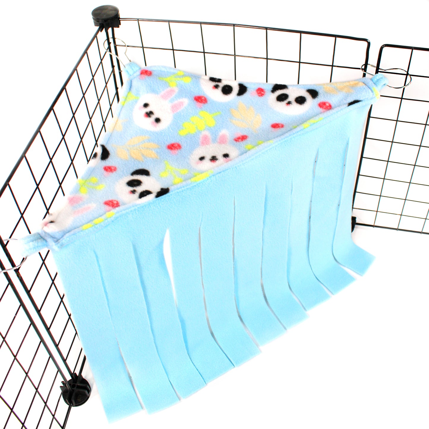 Blue Panda Corner Fleece Forest