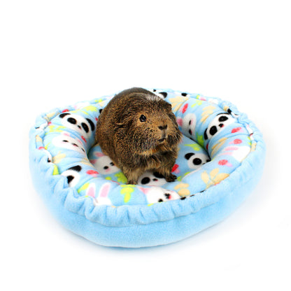 Blue Panda & Rabbit Doughnut Bed