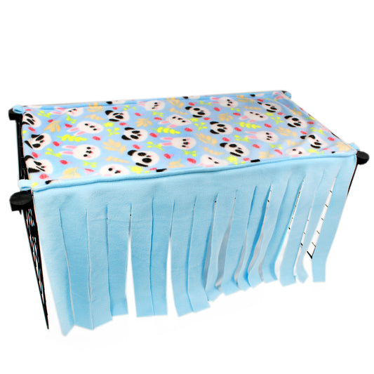 Blue Panda Large Fleece Forest