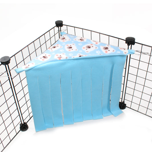 Blue Polar Bear Corner Fleece Forest