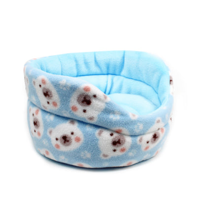 Blue Polar Bear Cuddle Cup Bed for Guinea Pigs