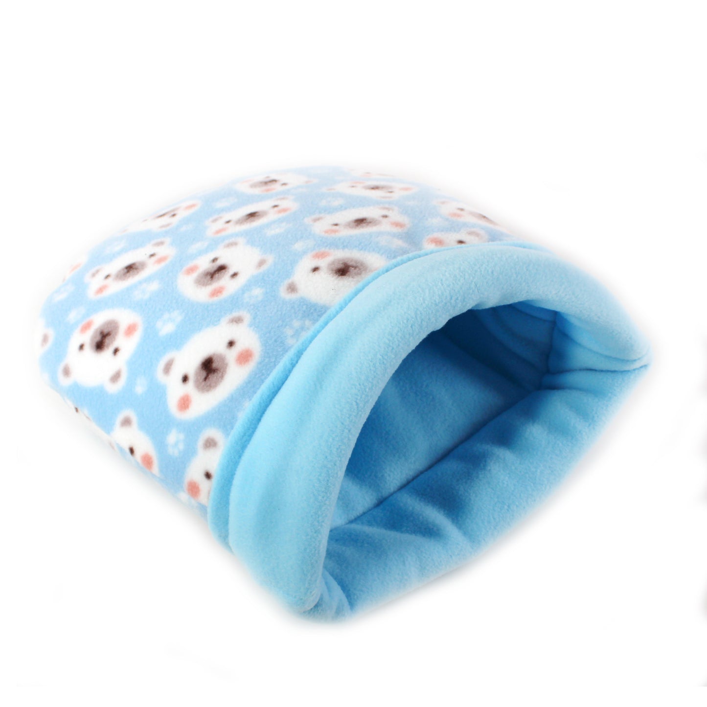 Blue Polar Bear Cuddle Sack for Guinea Pigs