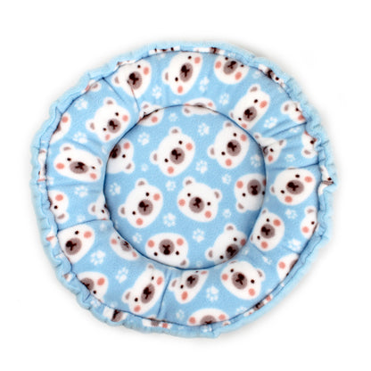 Blue Polar Bear Doughnut Bed
