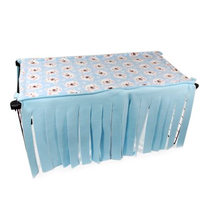 Blue Polar Bear Large Fleece Forest
