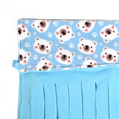 Blue Polar Bear Large Fleece Forest