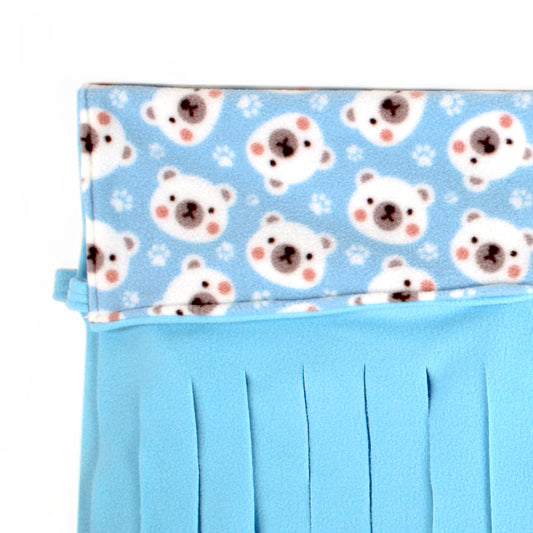 Blue Polar Bear Large Fleece Forest