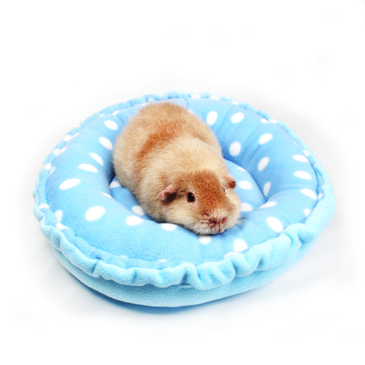 Blue Polka Dot Doughnut Bed