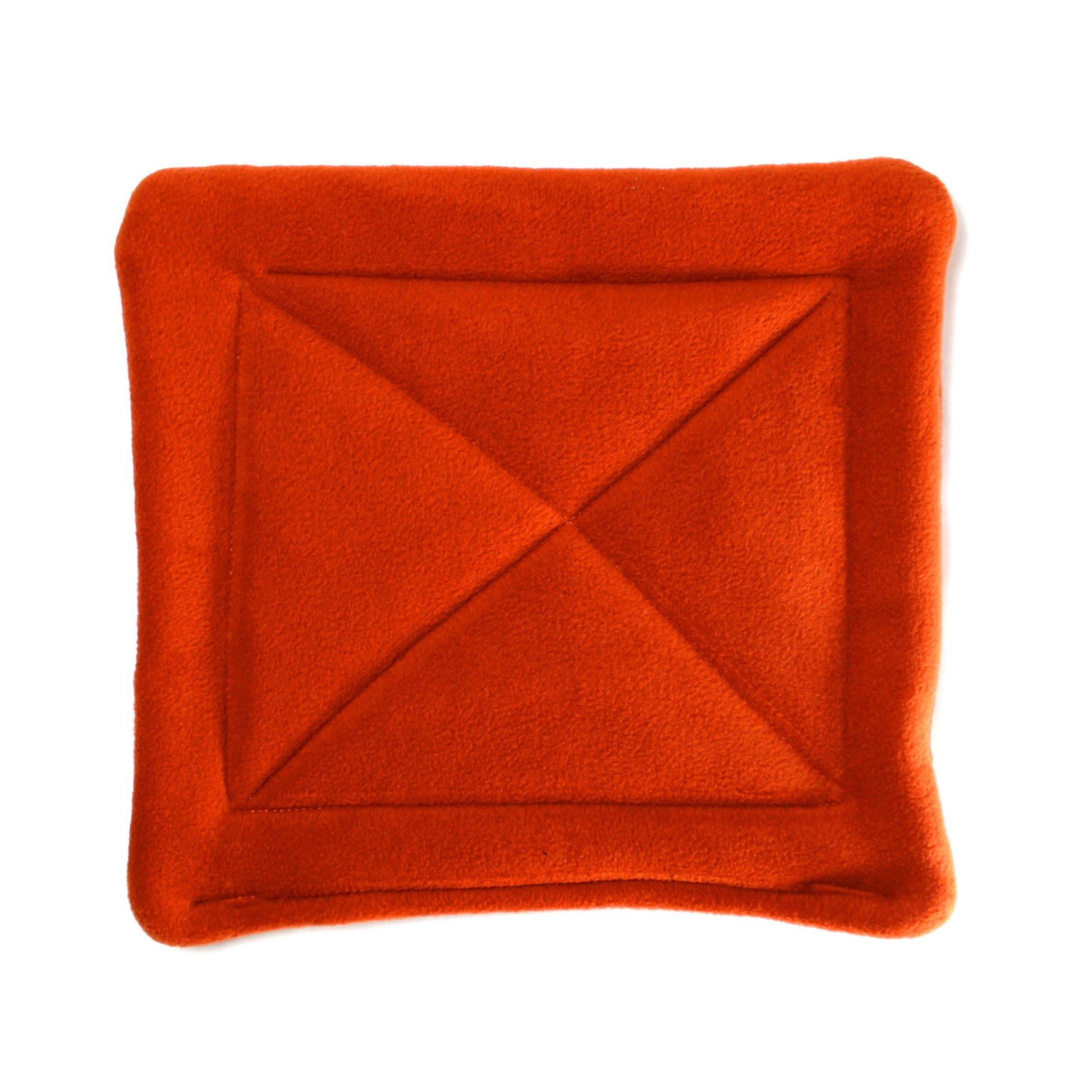 Large Square Rust Coloured Pee Pad for Guinea Pigs, top view showing the detail