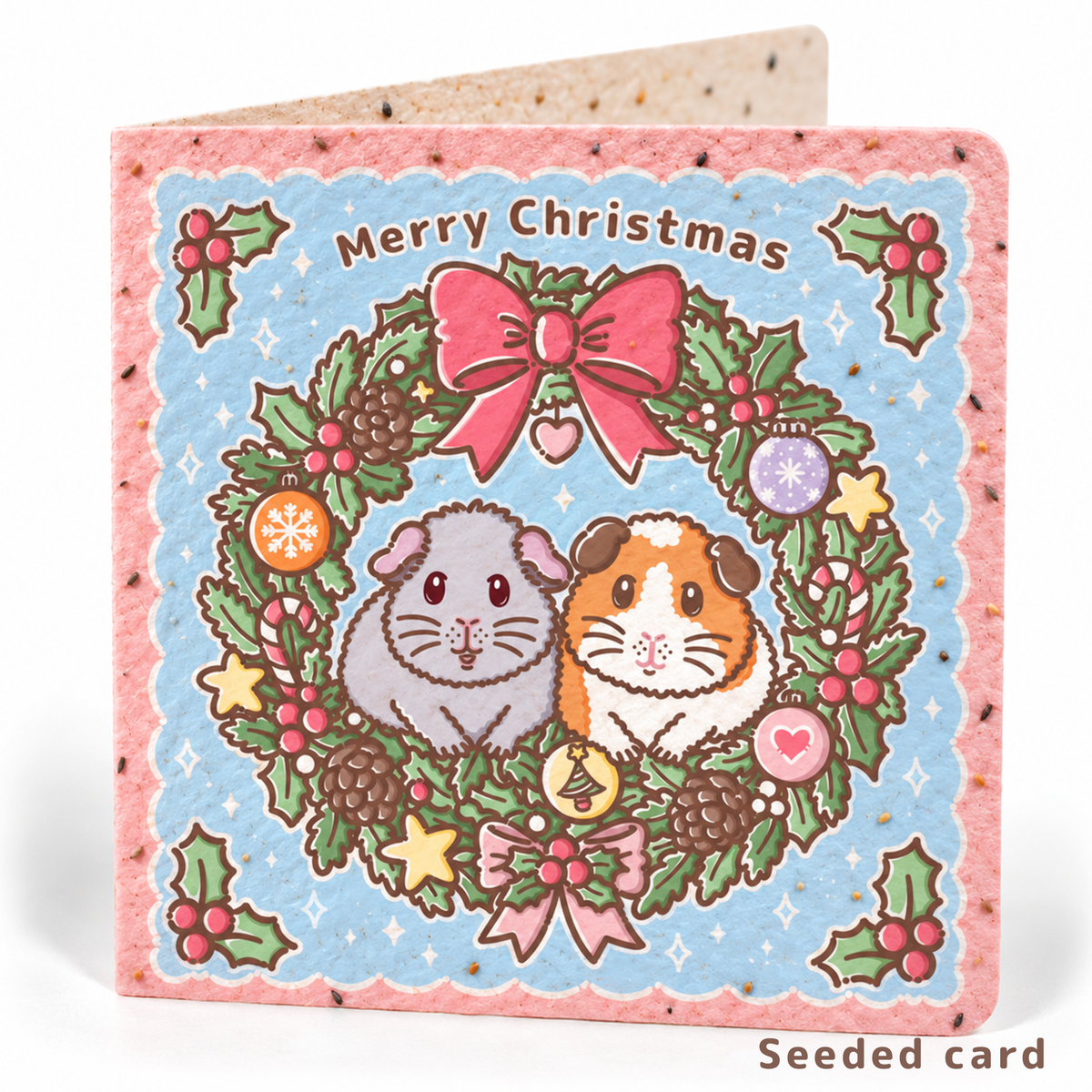 Merry Christmas Guinea Pig Card – Earl Grey & Teacake
