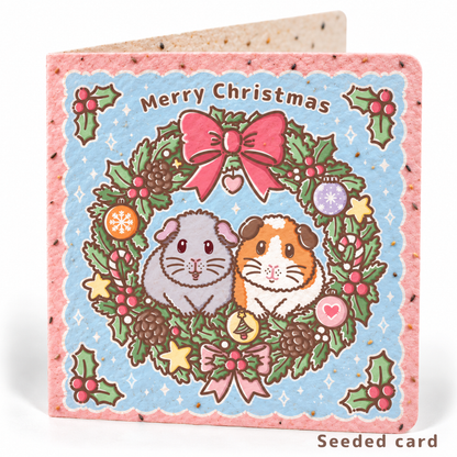 Merry Christmas Guinea Pig Card – Earl Grey & Teacake
