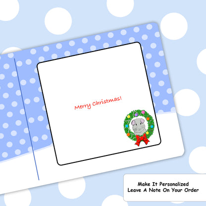 Pack Of 7 Guinea Pig Christmas Cards