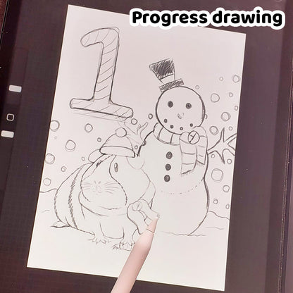 Printable Guinea Pig Advent Colouring Book
