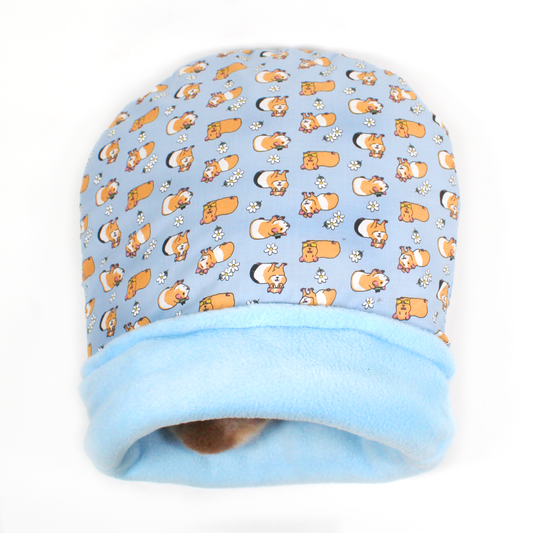 Baby Blue Guinea Pig pattern Cuddle Sack (With Boning)