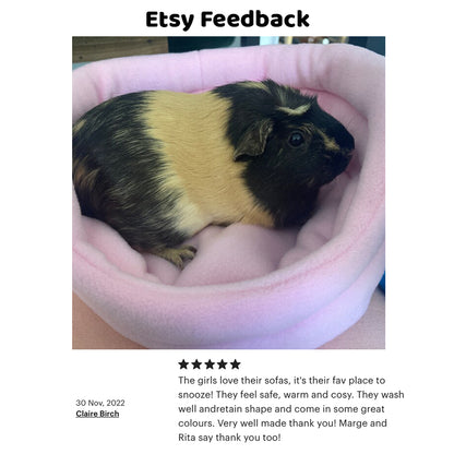 Baby Pink Guinea Pig Bed