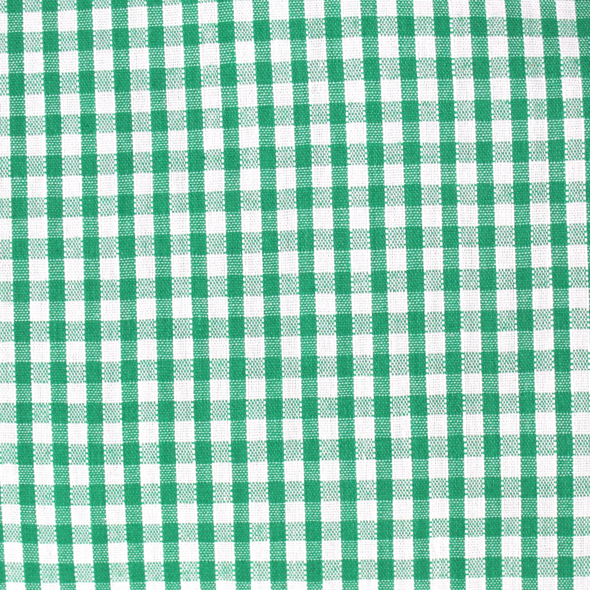 Green Gingham Guinea Pig Hidey House, close up of the green gingham pattern cotton fabric