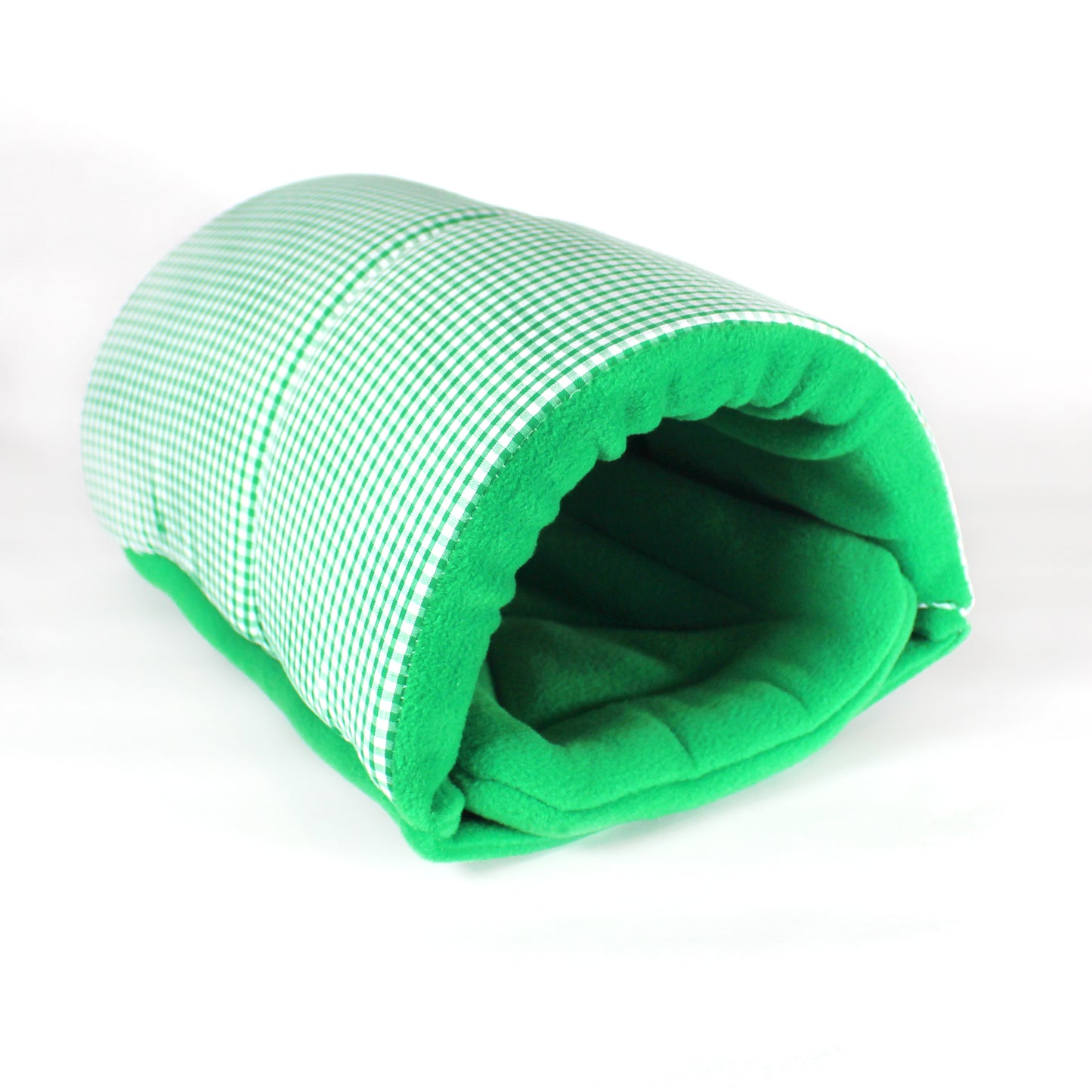 Green Gingham Guinea Pig Squish Tunnel