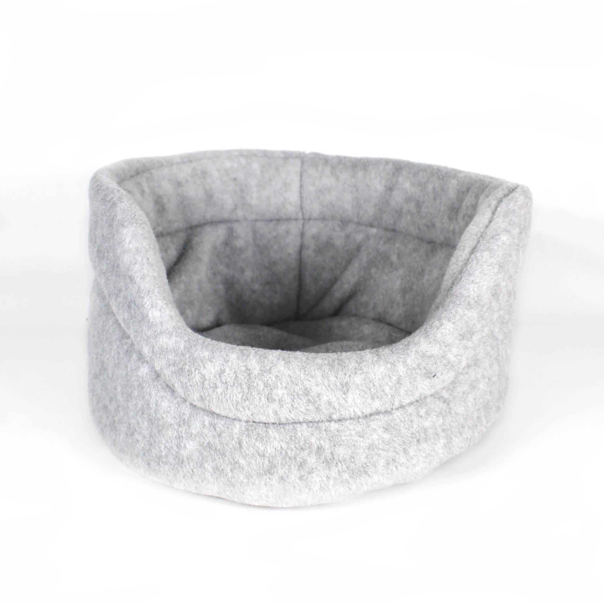 Gray Cuddle Cup Bed for Guinea Pigs, front view of the cuddle cup for guinea pigs