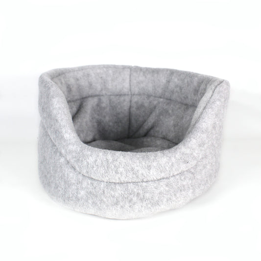 Gray Cuddle Cup Bed for Guinea Pigs, front view of the cuddle cup for guinea pigs
