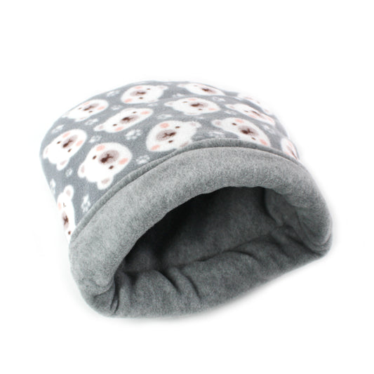 Grey Polar Bear Cuddle Sack for Guinea Pigs