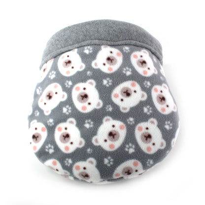 Grey Polar Bear Cuddle Sack for Guinea Pigs