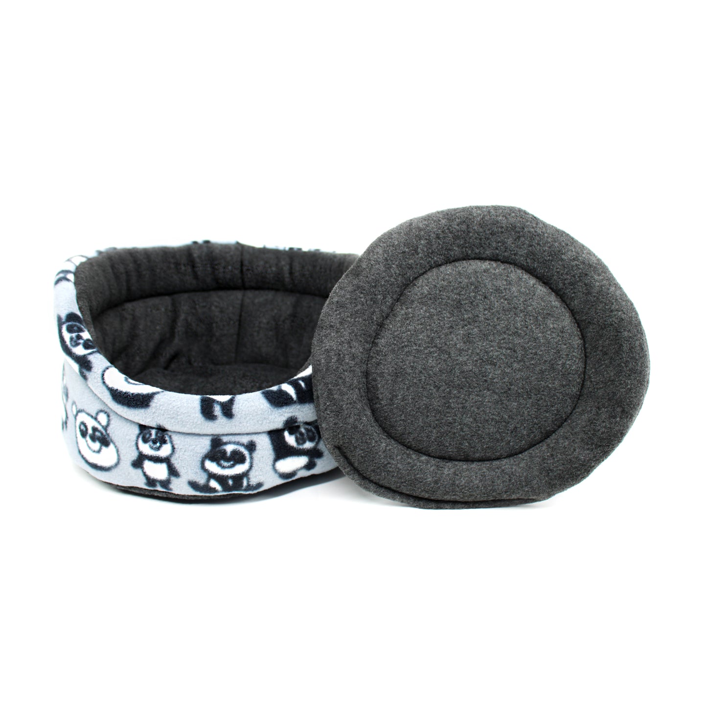 Grey Panda Cuddle Cup Bed
