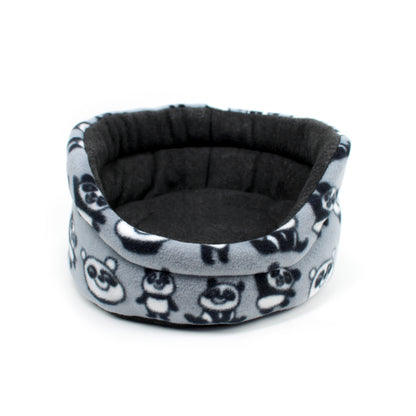 Grey Panda Cuddle Cup Bed