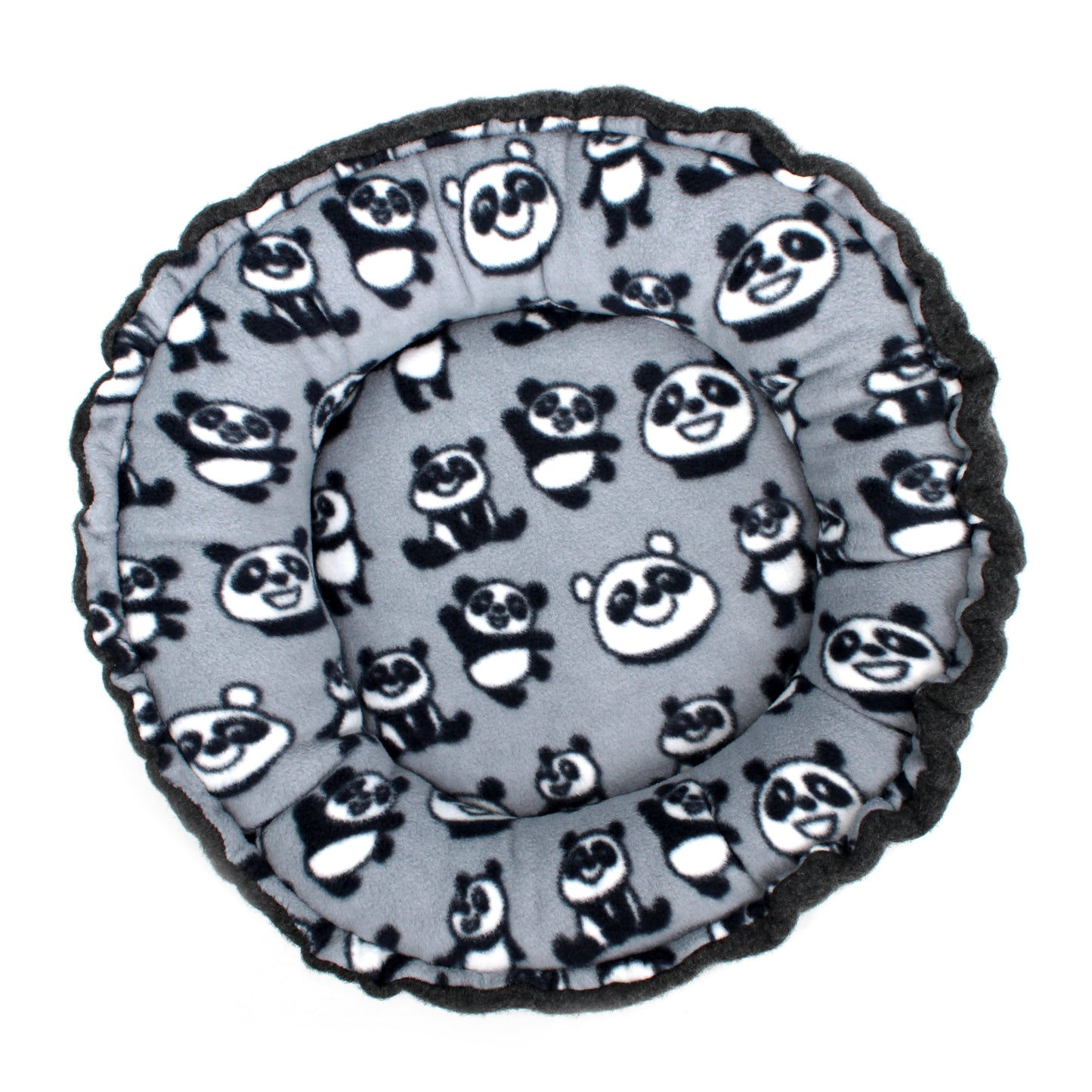 Grey Panda Doughnut Bed for Guinea Pigs