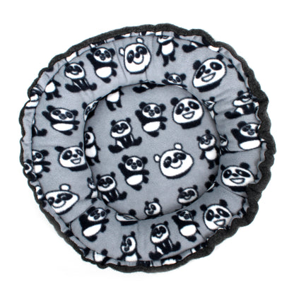 Grey Panda Doughnut Bed for Guinea Pigs