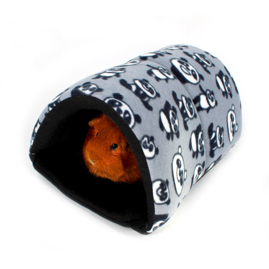Grey Panda Squish Tunnel for Guinea Pigs