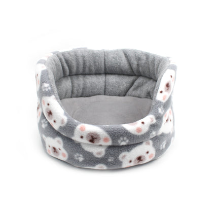 Grey Polar Bear Cuddle Cup Bed for Guinea Pigs