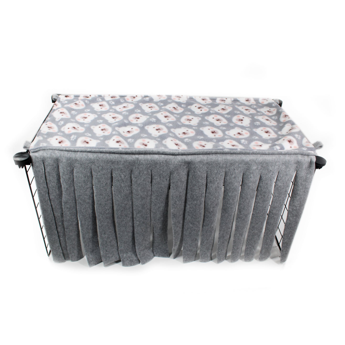 Grey Polar Bear Fleece Forest for Guinea Pig